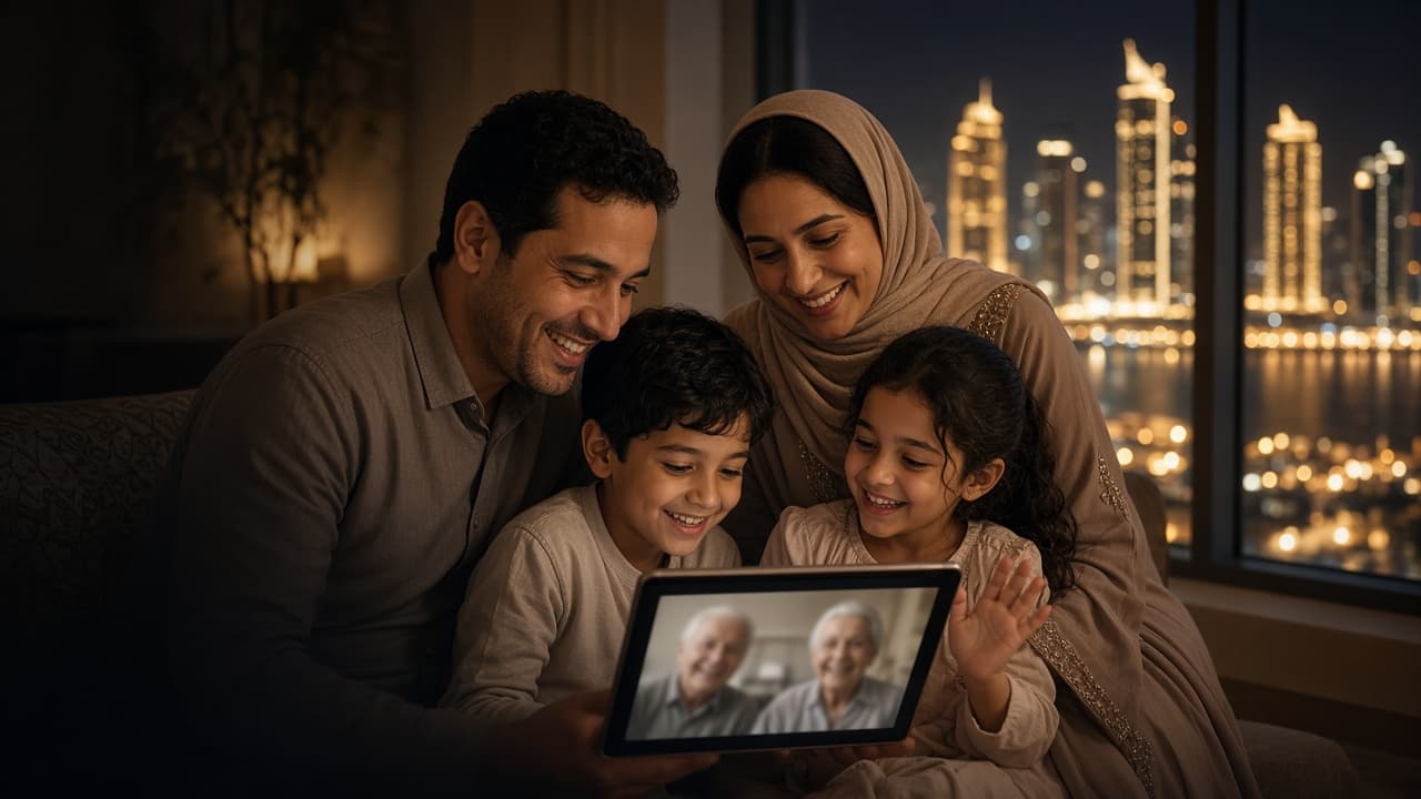 Famille à Doha